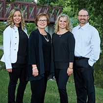 Diedre Nordin, Kate Anderson, Mya Eidelbes, and Cory Anderson with Nordin Realty